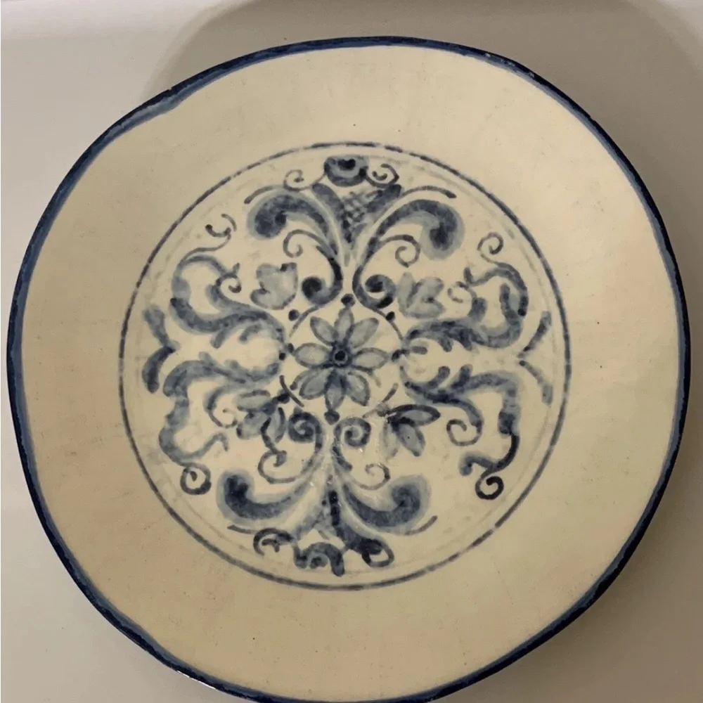 Sur La‎ Table salad plate 8 3/4” china dinnerware handcrafted in Italy